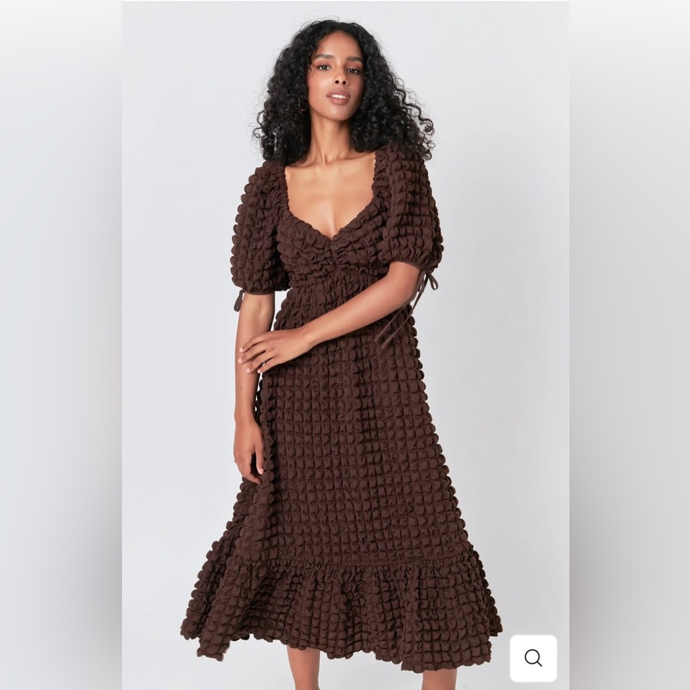 Endless Rose BUBBLE PUFF SLEEVE MAXI DRESS - Picture 7 of 15